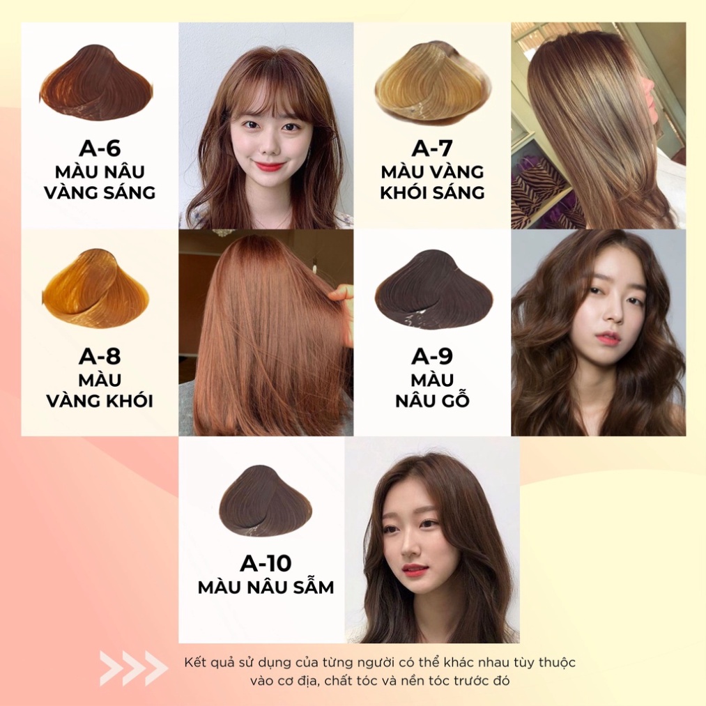 Thuốc Nhuộm Dưỡng Tóc CHAMIS 30 màu thời trang - Không Đau Rát Da Đầu, Giúp mềm mại, bóng mượt - Tuýp 60g