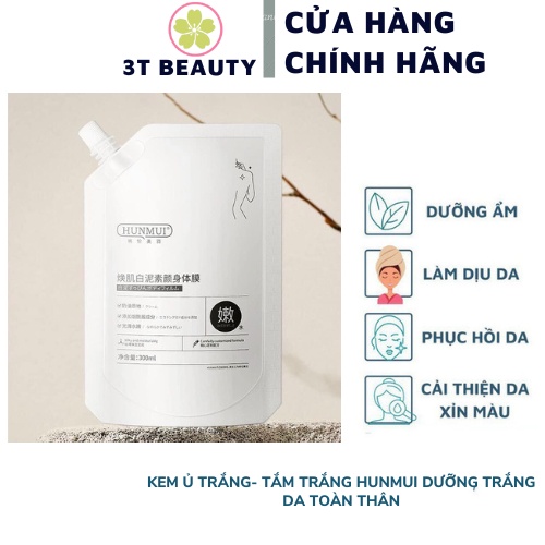 Kem Ủ Trắng - Tắm Trắng HUNMUI dưỡng trắng da toàn thân PVN3871