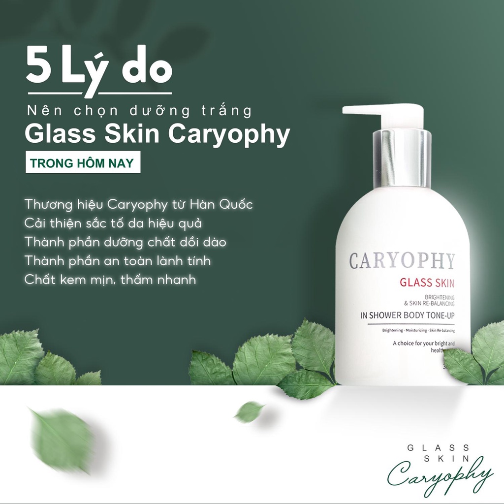 Kem dưỡng trắng da Body Caryophy Glass Skin 300g