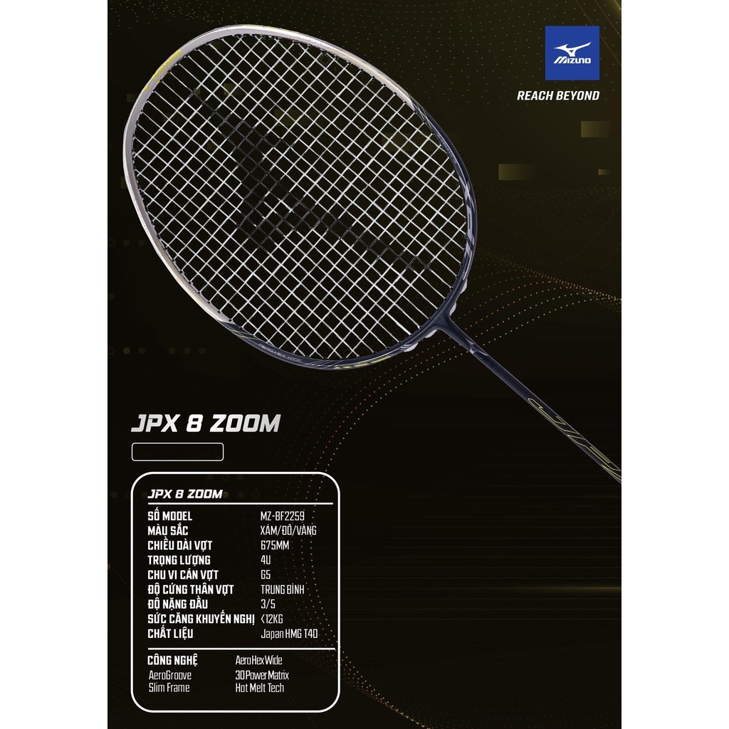 Vợt cầu lông Mizuno JPX 8 Zoom