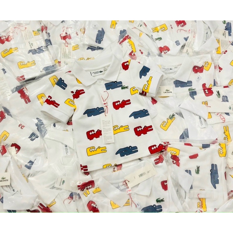 Áo polo ngắn tay LC cho bé trai đi học