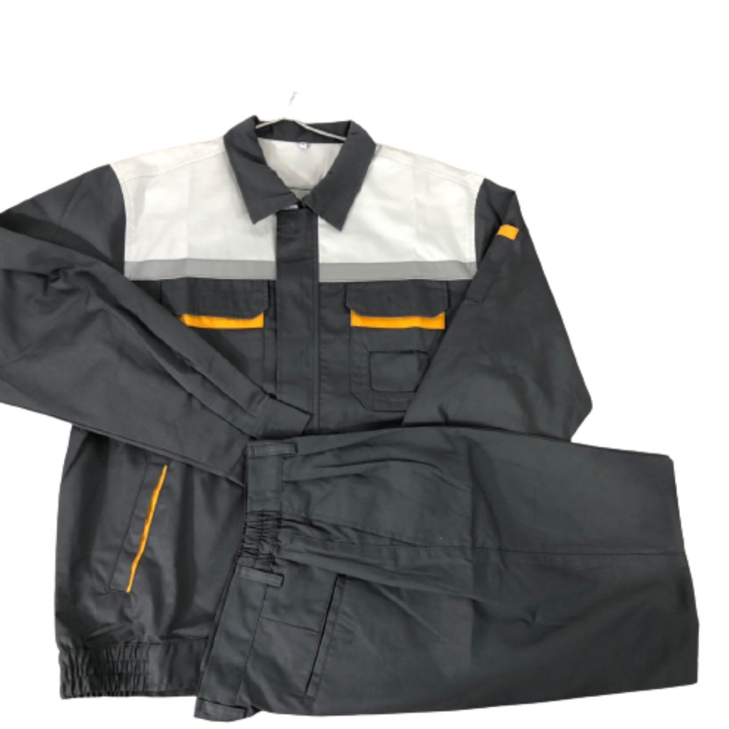 Quần áo bảo hộ lao động Thinksafe áo lao động kỹ sư công nhân có túi hộp thoải mái thoáng mát thấm hút mồ hôi PR04