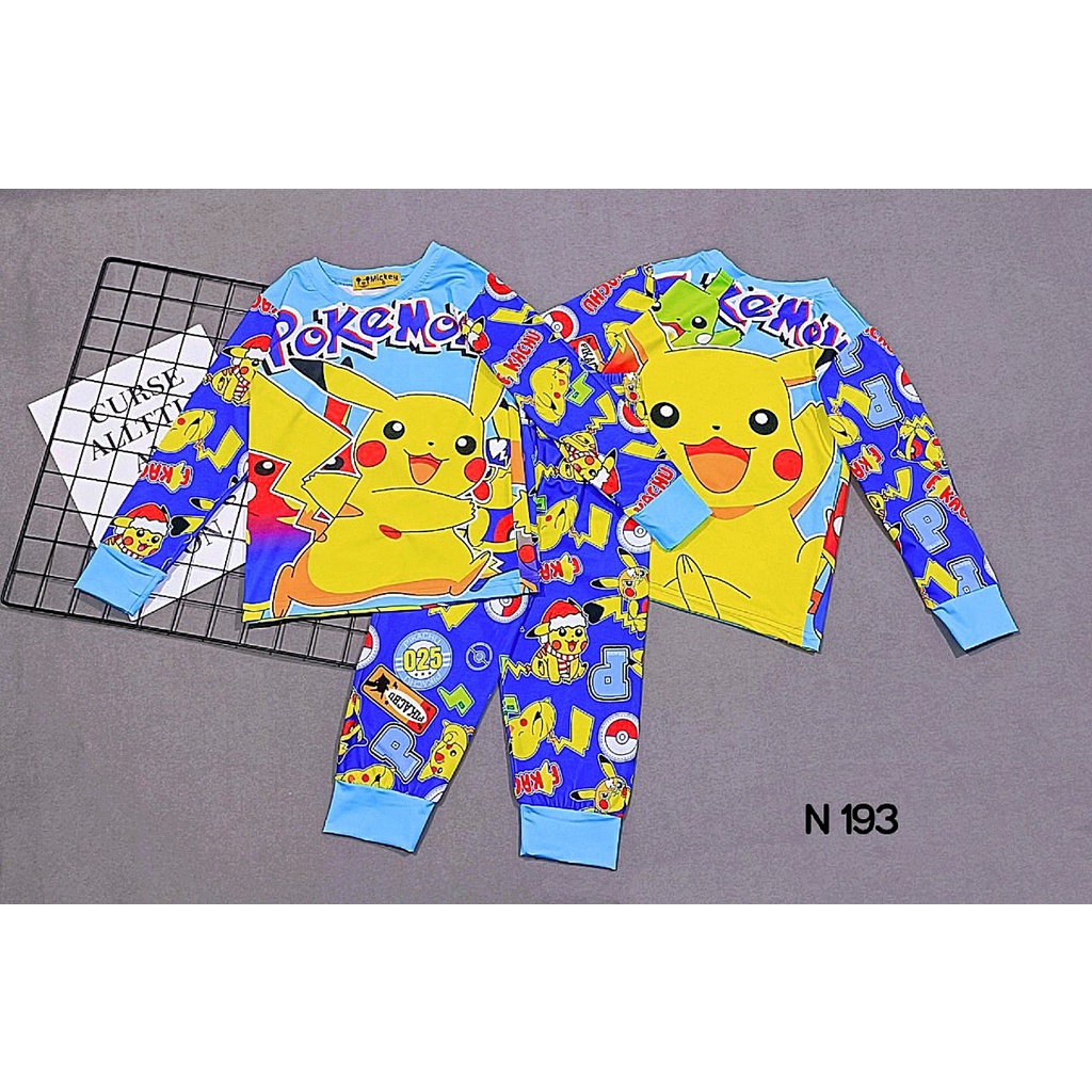 HOT TREND Bộ dài tay thun lạnh in 3D siêu anh hùng cực chất cho bé trai từ 10 đến 22kg - pikakids