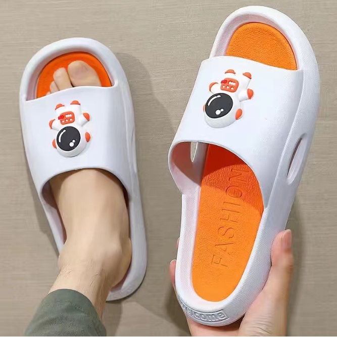 Dép ngang form rộng thời trang chống trơn trượt hình Husky cute nam nữ