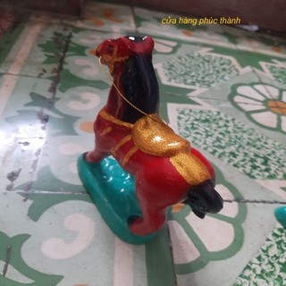 Ông ngựa đất đỏ thờ cúng 30cm