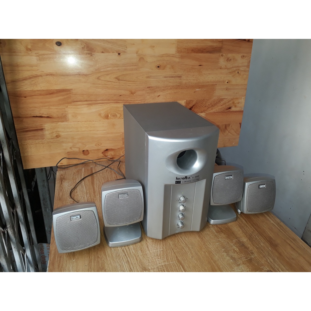 LOA VI TÍNH - LOA NGHE NHẠC SOUNDMAX A3000 ÂM THANH 4.1 – TẶNG KÈM DÂY AUDIO 3.5 LY