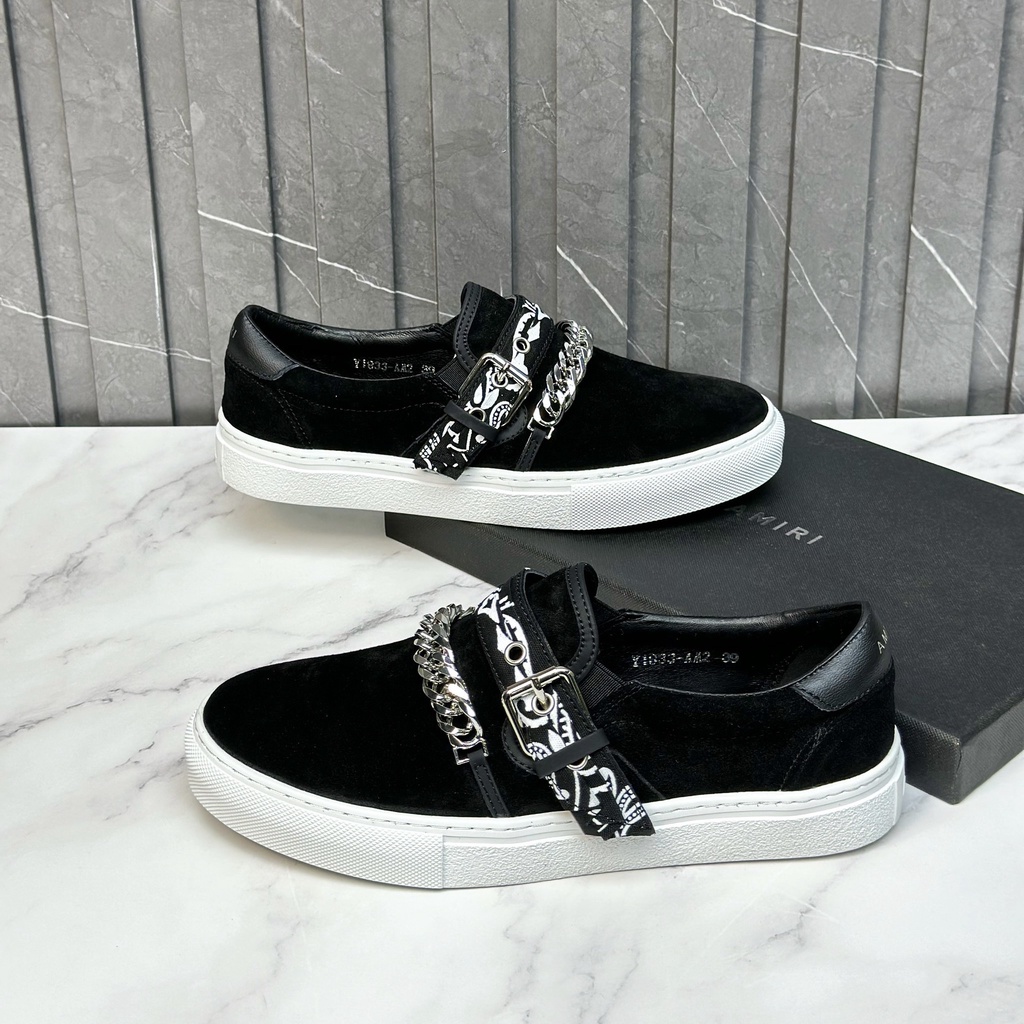 Giày Slipon Nam Arimi Bandana Giày Lười Nam Đep Dây Xích Quảng Châu