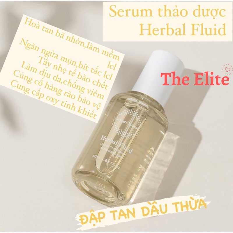 Tinh chất thảo dược serum Herbal Fluid Oxygen siêu điều tiết bã nhờn, ngừa mụn