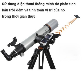 Kính thiên văn dòng khúc xạ Celestron, đường kính vật kính 102mm, tiêu cự 660mm, chân nhôm