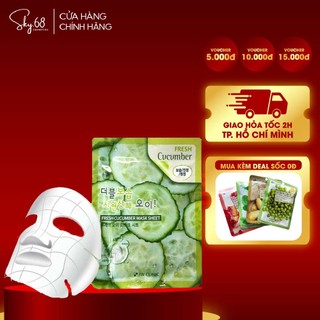 Mặt nạ dưỡng da trắng sáng 3W Clinic Fresh Mask Sheet 23ml - DƯA LEO