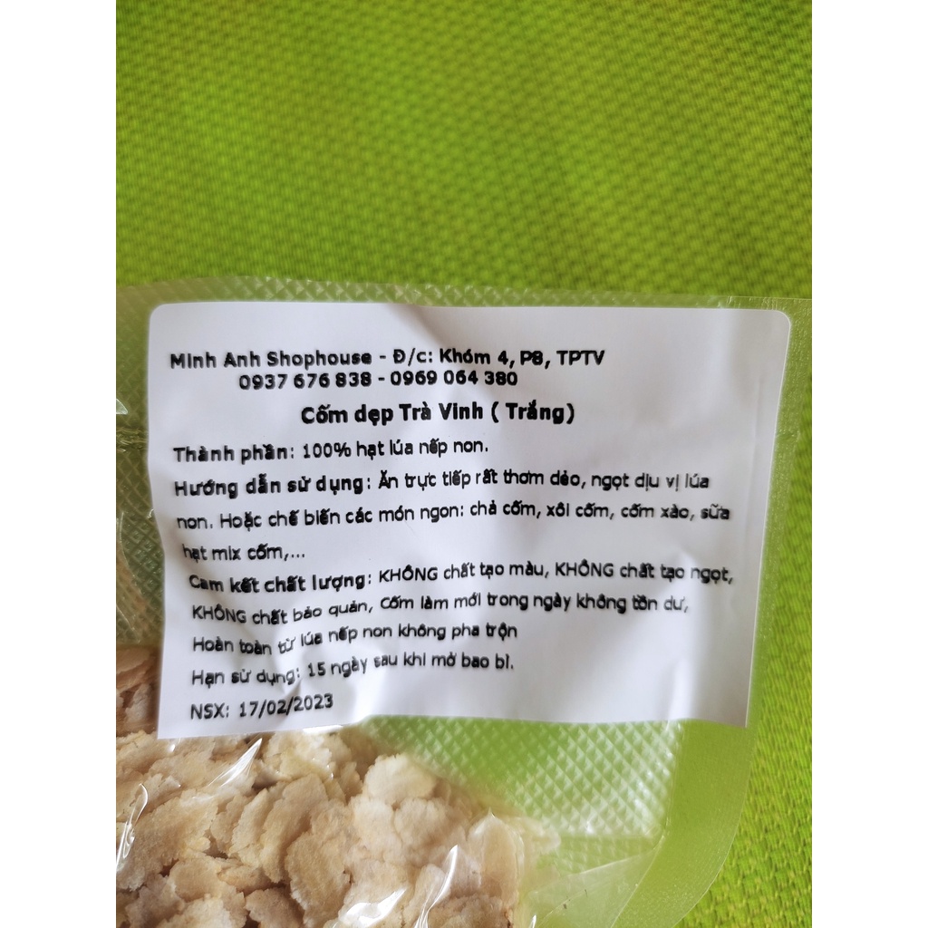 Cốm dẹp Trà Vinh  300gr, Đặc sản Trà Vinh