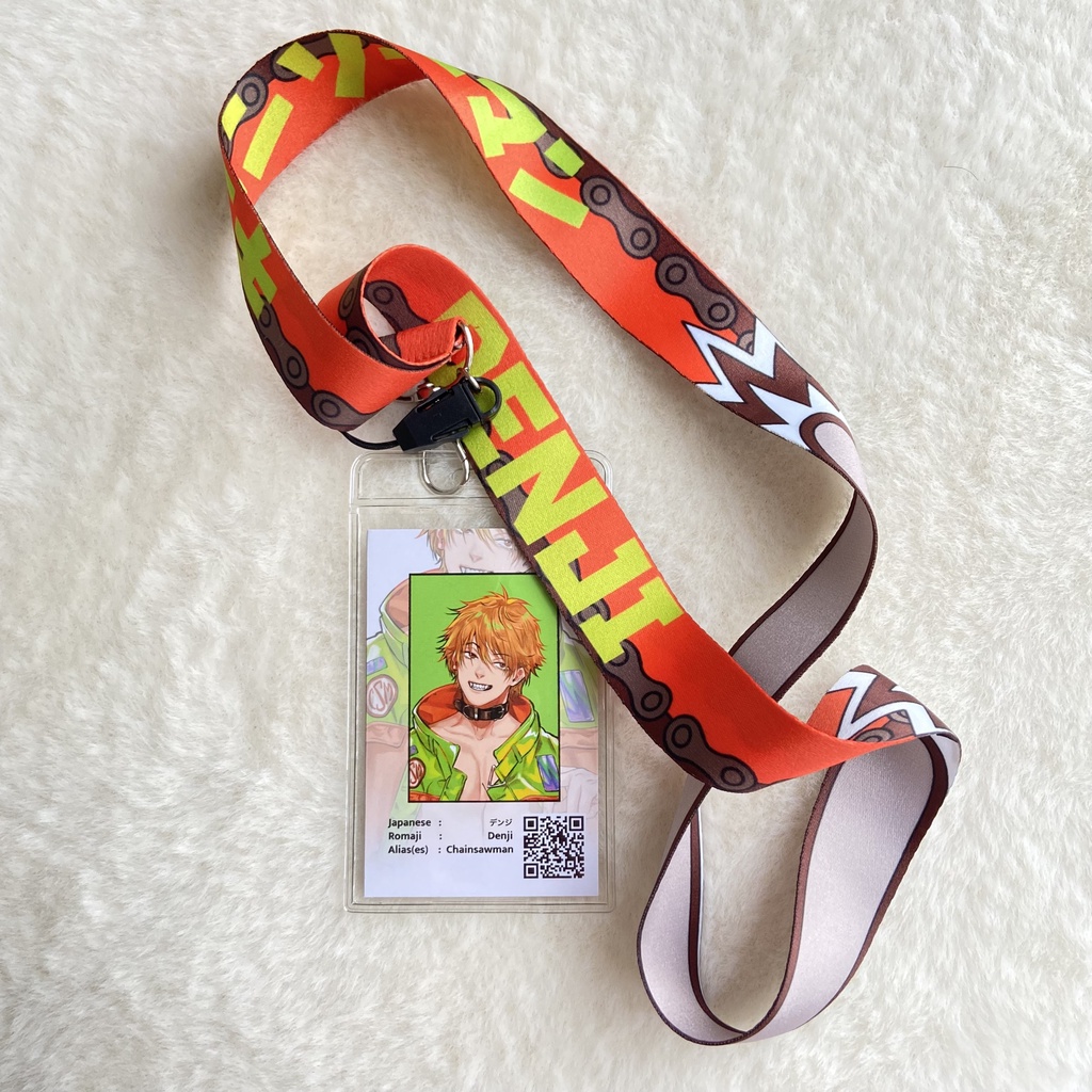 Dây đeo thẻ đeo điện thoại lanyard Chainsaw Man