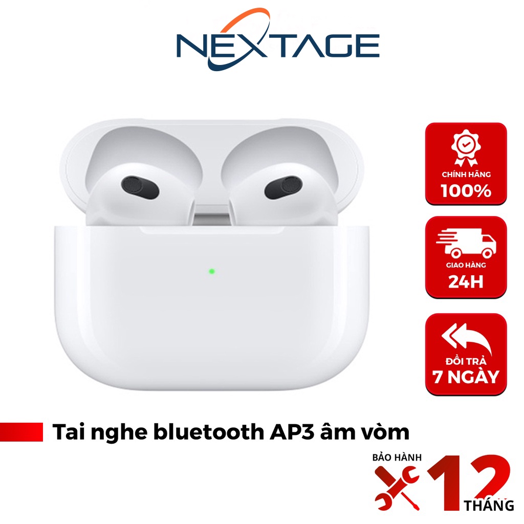 Tai Nghe Bluetooth AP3 Dung Lượng Pin 519mAh, Định Vị, Đổi Tên, Thao Tác Chạm Cảm Ứng, Hiện Pop Up - NEXTAGE