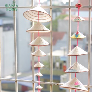 Nón lá trang trí, Nón lá cho bé, trang trí, decor không gian nhẹ nhàng tinh tế GAMA HOME.