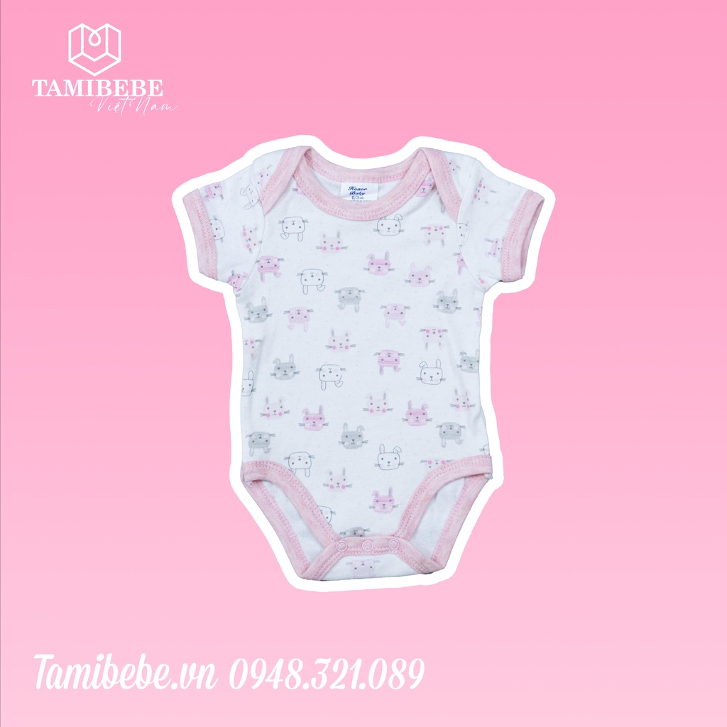 Set Quà Tặng Thôi Nôi Đầy Tháng Em Bé Tamibebe - Quần Áo Sơ Sinh - Thỏ Hồng