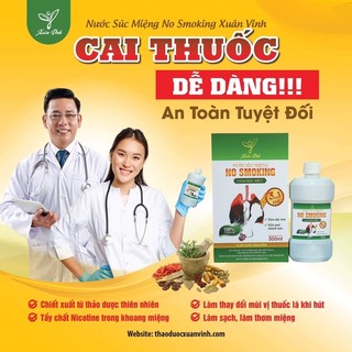 combo 3 chai Nước súc miệng no smoking( xuân Vinh)