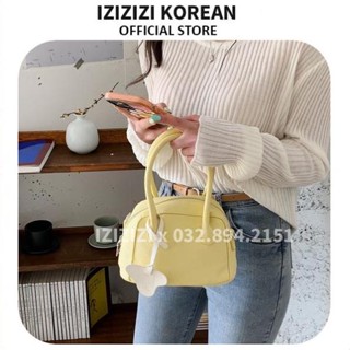 túi xách nữ màu be [FREESHIP] túi đeo chéo nữ nhỏ màu be vàng phong cách hàn quốc IZIZIZI IZ7804