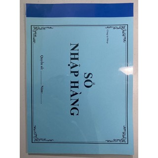 Sổ nhập hàng a4 bìa bóng giấy đẹp 100 trang, 60 trang