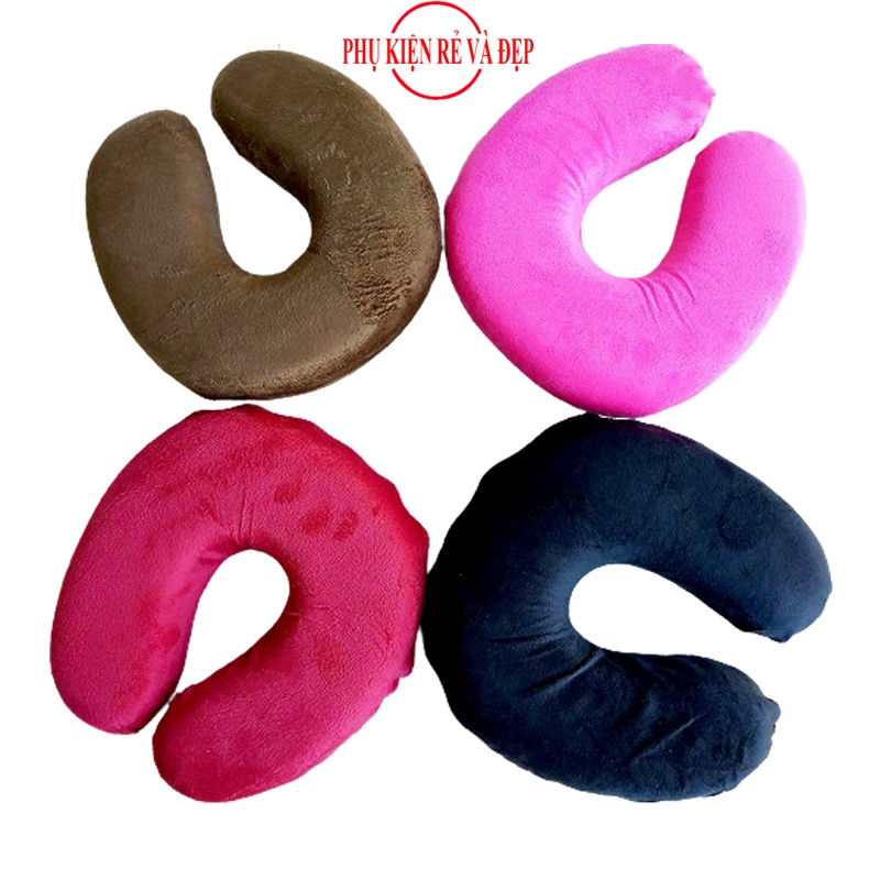 Gối chữ U cao cấp nâng đỡ cổ chất liệu cao su non