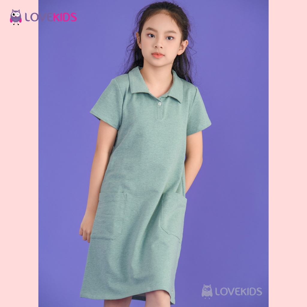 Váy cộc tay dáng A phối túi - Lovekids