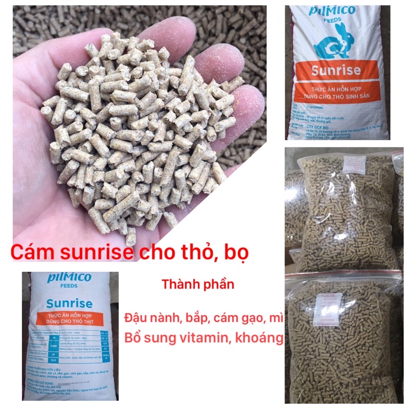1kg cám sunrise - thức ăn cho thỏ bọ