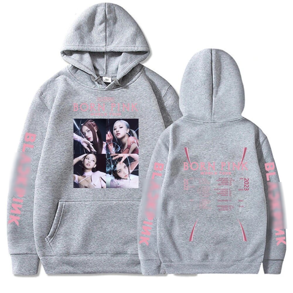 Áo hoodie Blackpink Born Pink áo nỉ dài tay có mũ