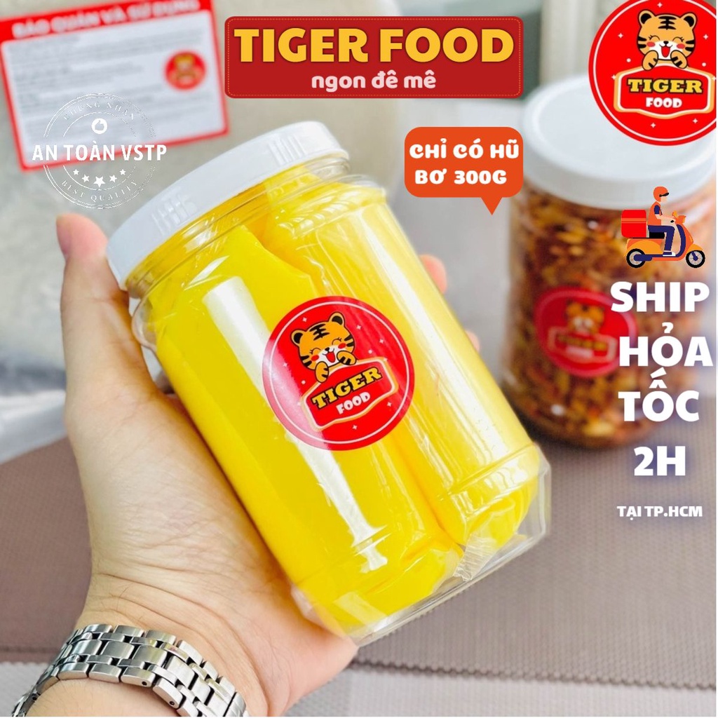 HŨ BƠ BÉO 300g ăn kèm bánh tráng phơi sương THƠM NGON 💖TIGER FOOD💖Bơ trứng gà siêu béo thơm ĂN LÀ GHIỀN