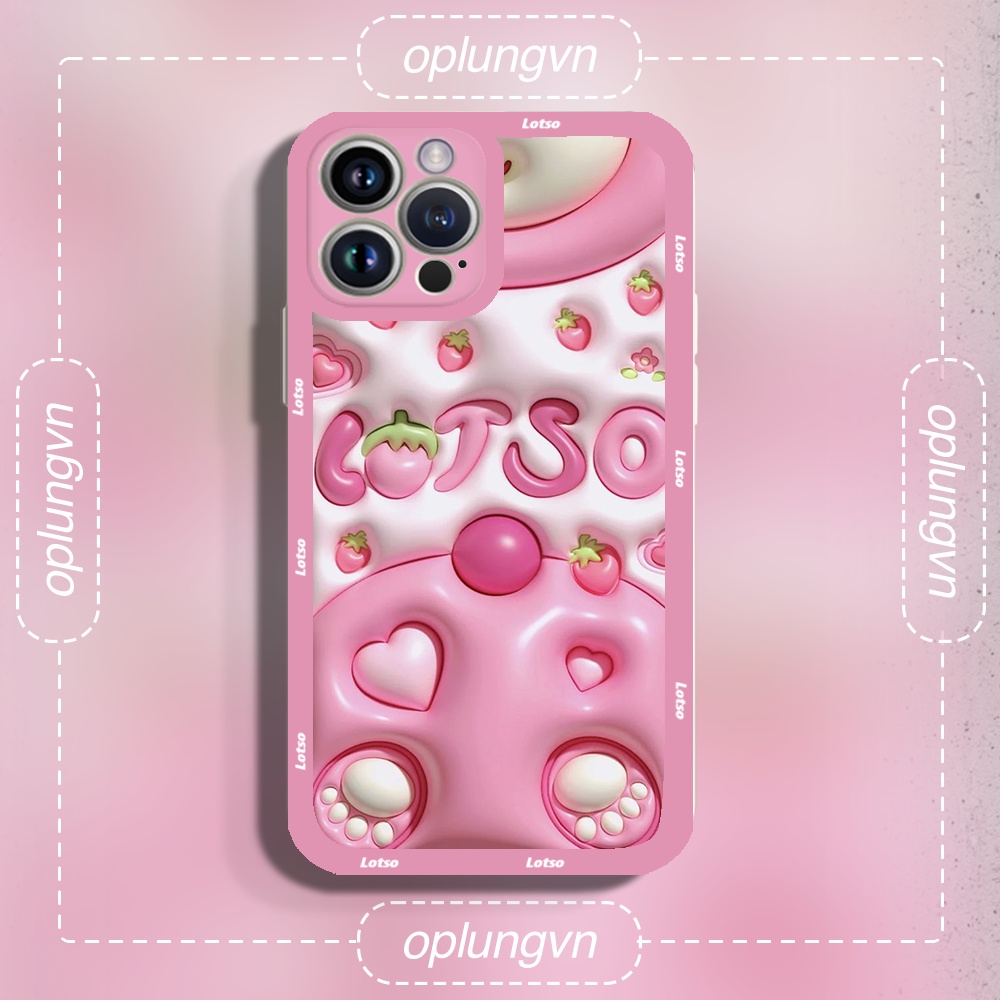 Ốp iphone Dâu Hồng cho 11/11pro/11promax/6/7/8/plus/splus/x/xs/xr/xsmax/12/13/pro/promax tr3197