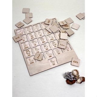 Bảng gỗ chữ cái động vật Thegioipuzzle giáo dục trẻ nhỏ