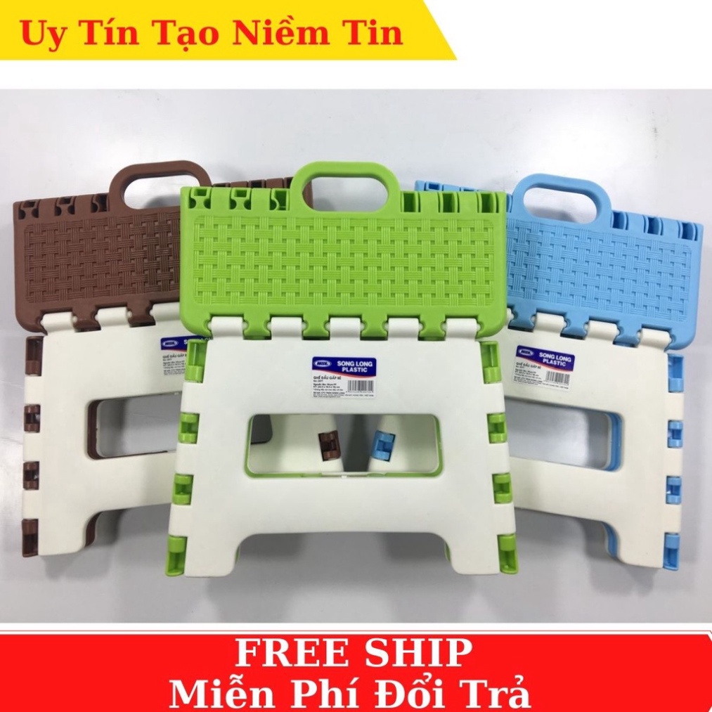 Ghế nhựa gấp gọn song long, Ghế Nhựa Thấp