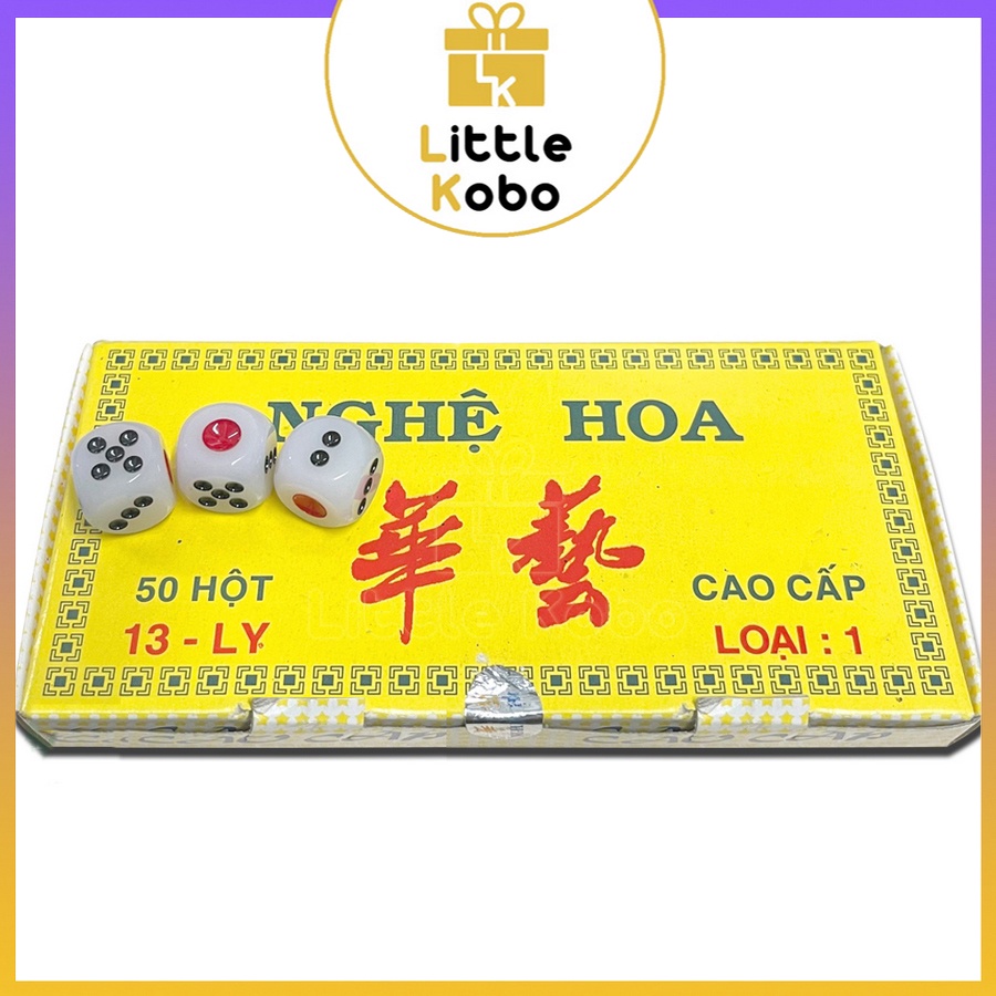 Xí Ngầu Cao Cấp Nghệ Hoa Xí Ngầu Xương Xúc Xắc Đồ Chơi Thẻ Bài Boardgame Đồ Chơi Trí Tuệ Trẻ Em Giải Trí - Little Kobo