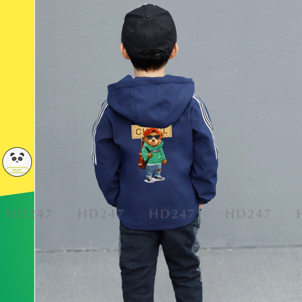 ÁO khoác dù chống nắng chống gió cho bé trai bé gái size đại 13kg đến 38kg 0334