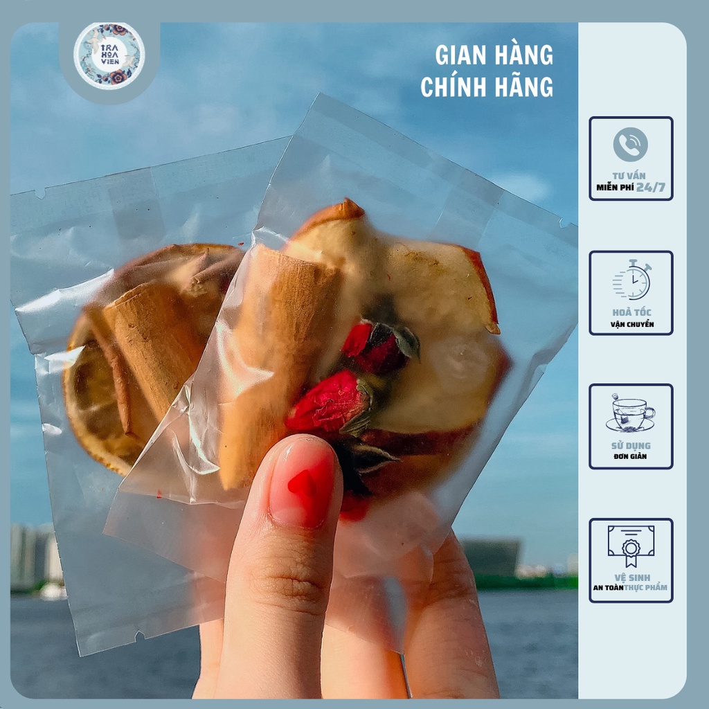 Trà Cam Quế đóng gói sẵn - Trà Hoa Viên ( Set 15 túi )