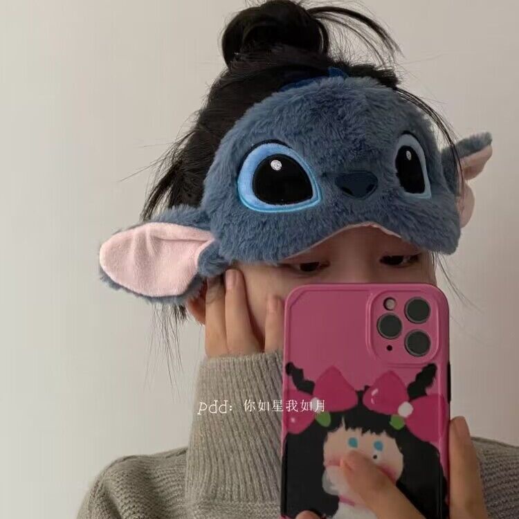 Mặt Nạ Che Mắt Ngủ Bằng Vải Bông Dày Dặn Họa Tiết Hoạt Hình anime You are like a star and I am like a moon Sáng Tạo Dễ Thương