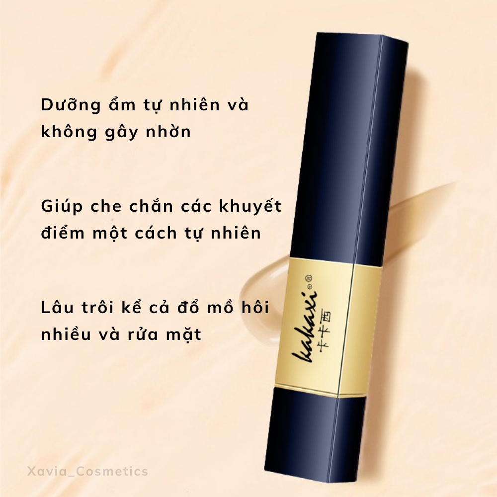 Thanh che khuyết điểm KAKAXI - Kem che khuyết điểm 2 đầu đa năng, dưỡng ẩm, lâu trôi nội địa Trung