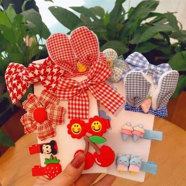 MVP2882 Set 8 kẹp tóc siêu xinh cho bé gái