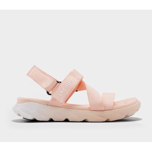 Giày Sandals Nữ Shondo F6 Sport Ombre Đế 2 Màu Hồng Trắng F6S0771