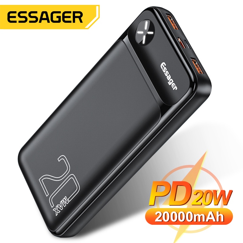 Pin dự phòng sạc nhanh Essager 20000mAh (20W, PD/ Quick Charge Dualway Power Bank )