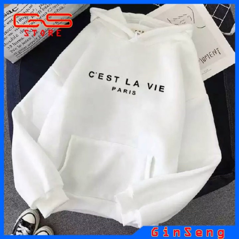 ÁO HOODIE NAM NỮ CEST LAVIA VẢI NỈ BÔNG