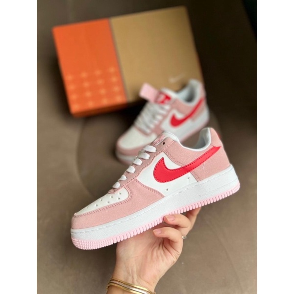 GIÀY SNEAKER AF1 ĐỎ HÔNG LOVE FULL BOX