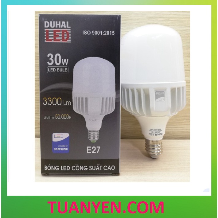 BÓNG ĐÈN LED TRỤ 30W, 40W - DUHAL SỬ DỤNG CHÍP SÁMUNG CAO CẤP.