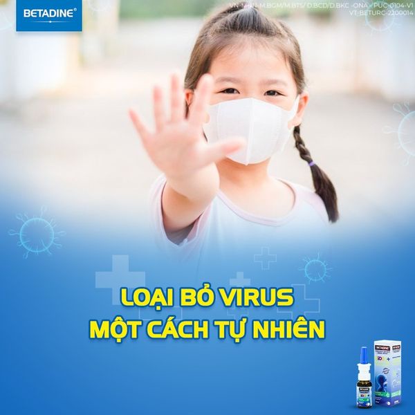 Xịt Mũi Chống Cảm Lạnh Dành Cho Trẻ Em Betadine Kids Cold Defence Nasal Spray 20ml