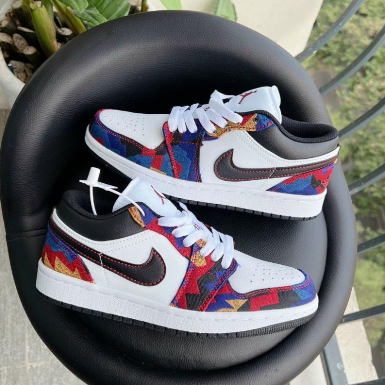 Giày Jordan Cổ Thấp Nam Nữ, Giày Sneaker JD1 Thổ Cảm Cổ Thấp Thời Trang Cao Cấp Hottrend 2023 - thangiaychina