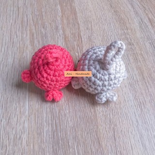 Móc khoá len Cá heo ú nu (Sản phẩm len handmade)