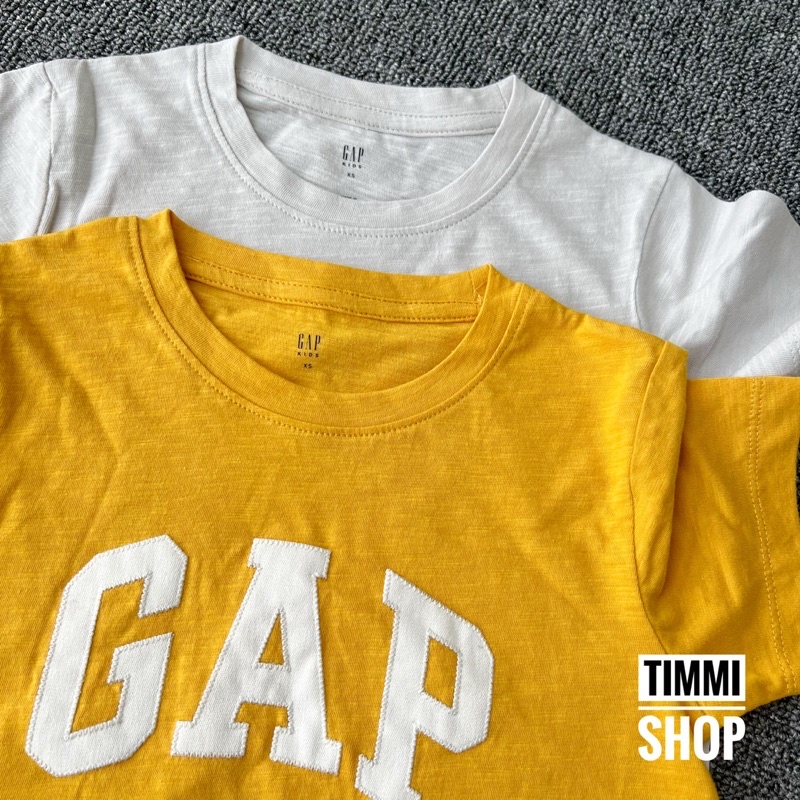 Áo Phông G.A.P Cộc Tay Cotton Xước Dư Xịn Bé Trai Bé Gái