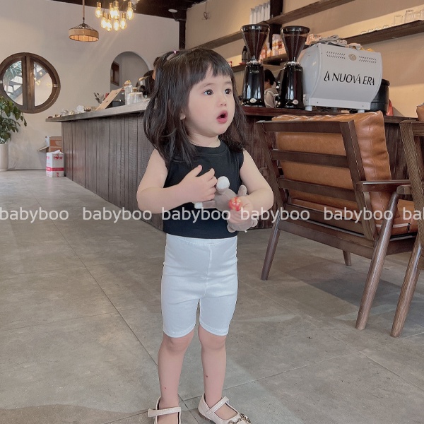 Quần Legging Bé Gái Dáng Đùi Chất Zip Cao Cấp, Dễ Phối Đồ - BabyBoo