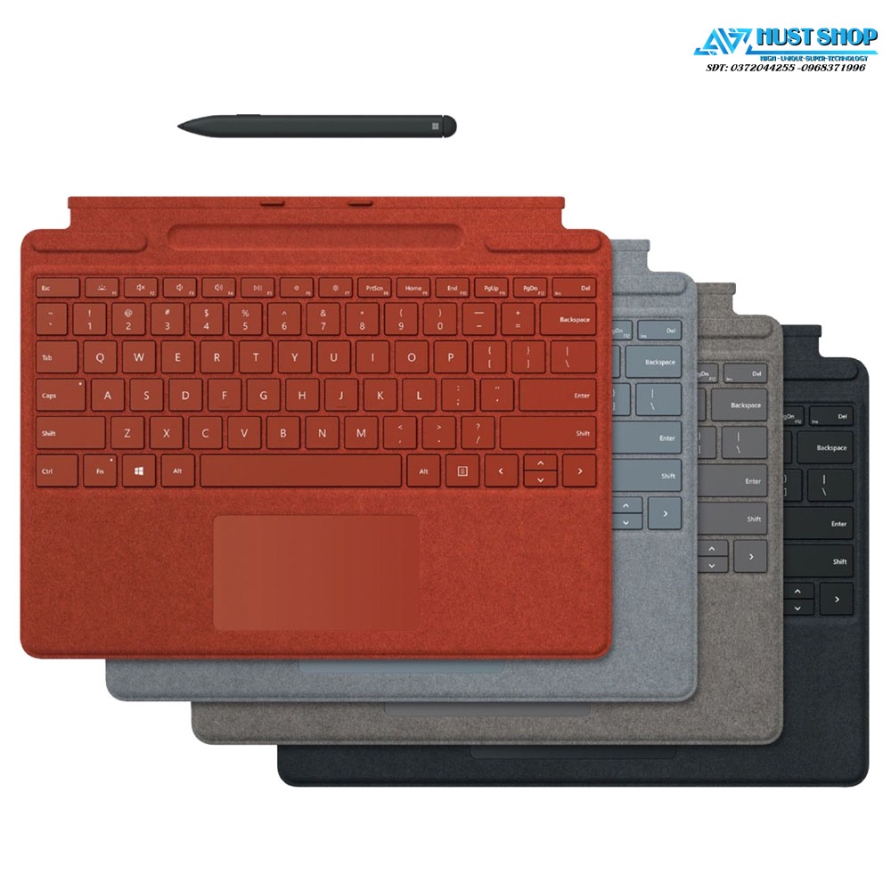 Bàn phím Surface Pro 8, 9, Pro X Signature Keyboard kèm bút Slim Pen 2 Nguyên Seal Chính Hãng Microsoft USA Mới 100% | BigBuy360 - bigbuy360.vn