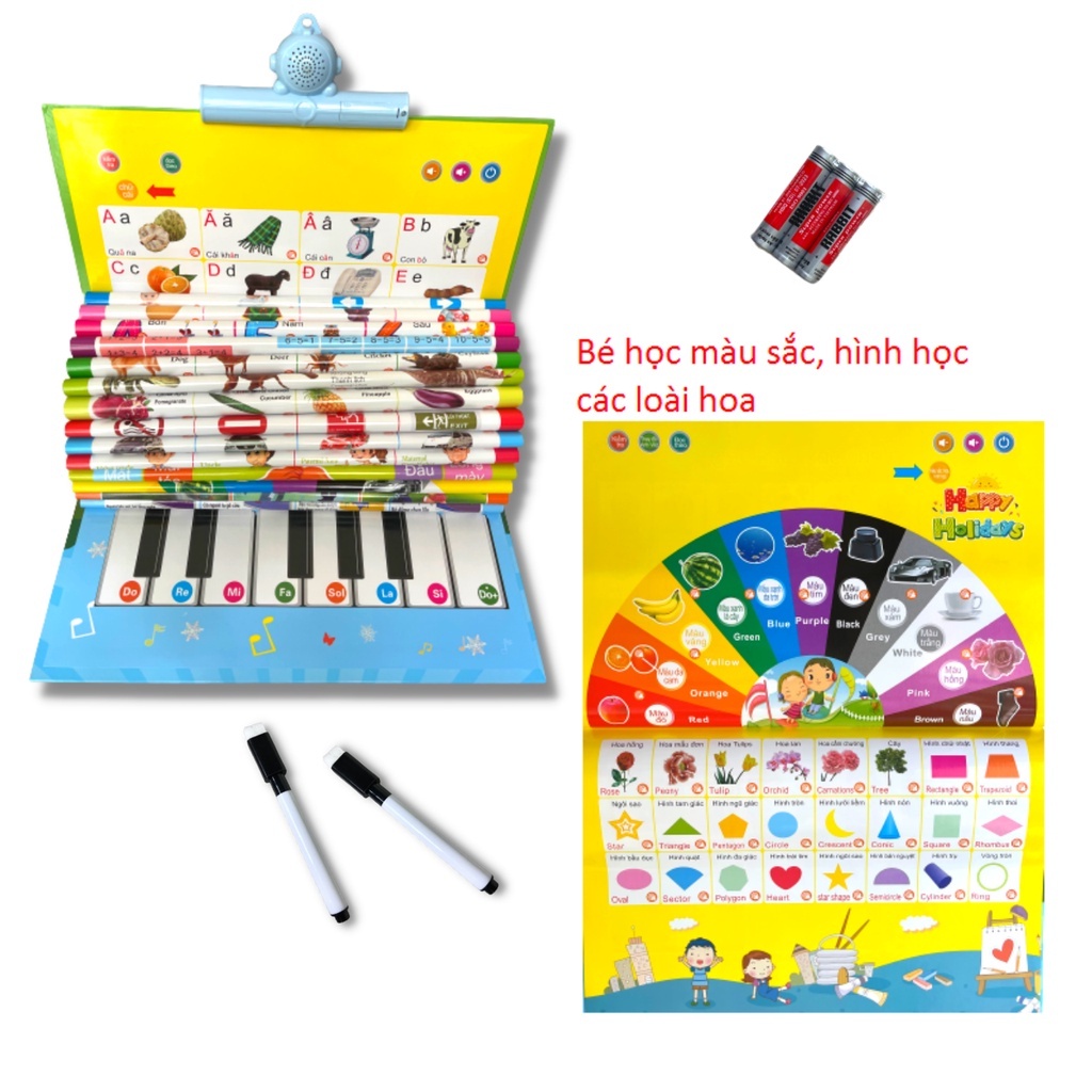 Sách Điện Tử Song Ngữ Cỡ Lớn Cao Cấp Dành Cho Bé