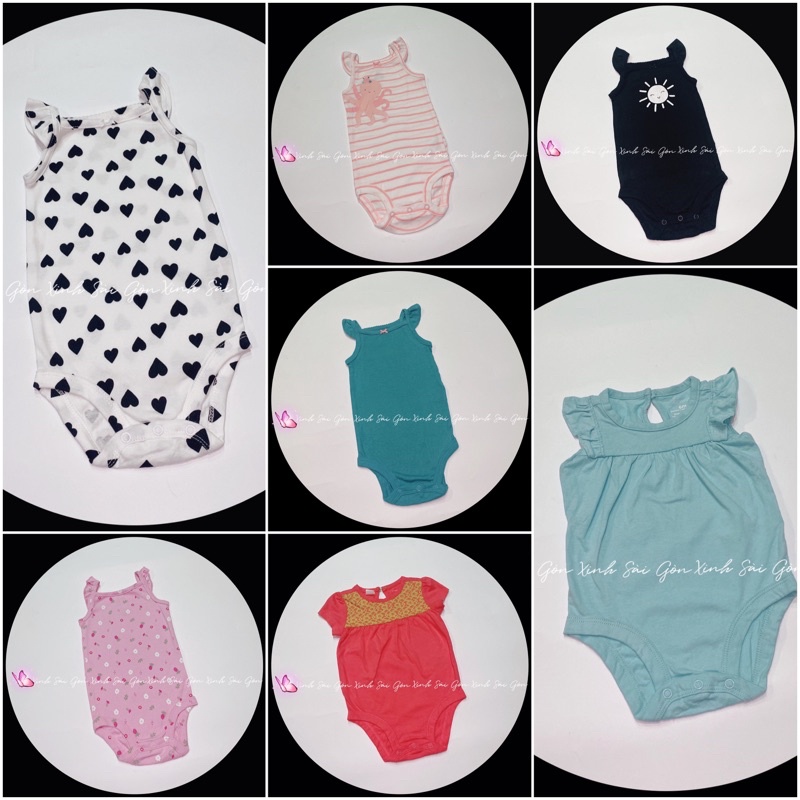 6-9m  Body chip bộ áo liền quần cho bé từ 6-8kg