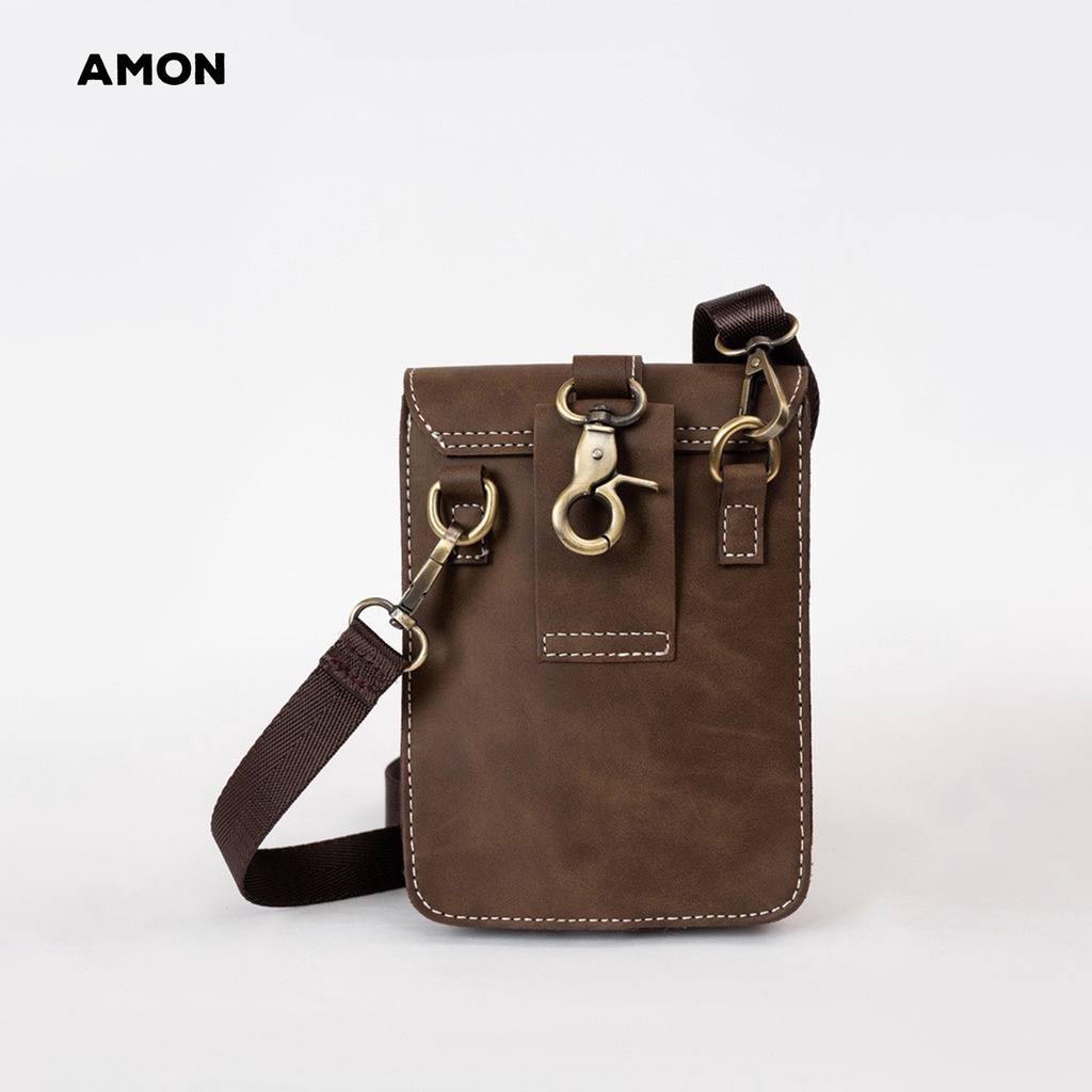 Túi Đeo Chéo Nam Nữ Unisex AMON LAKID Chất da PU Cao Cấp